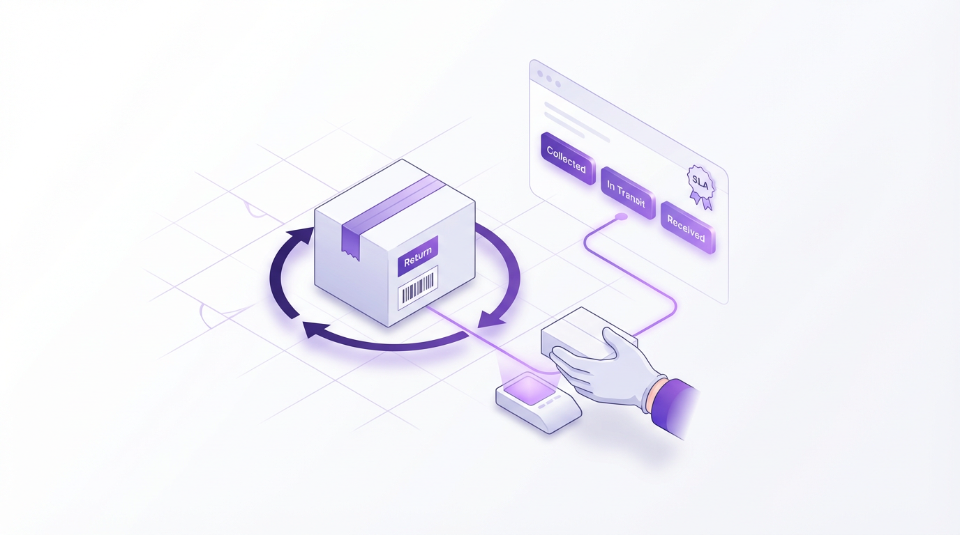 image shows E-Commerce Returns Logistics