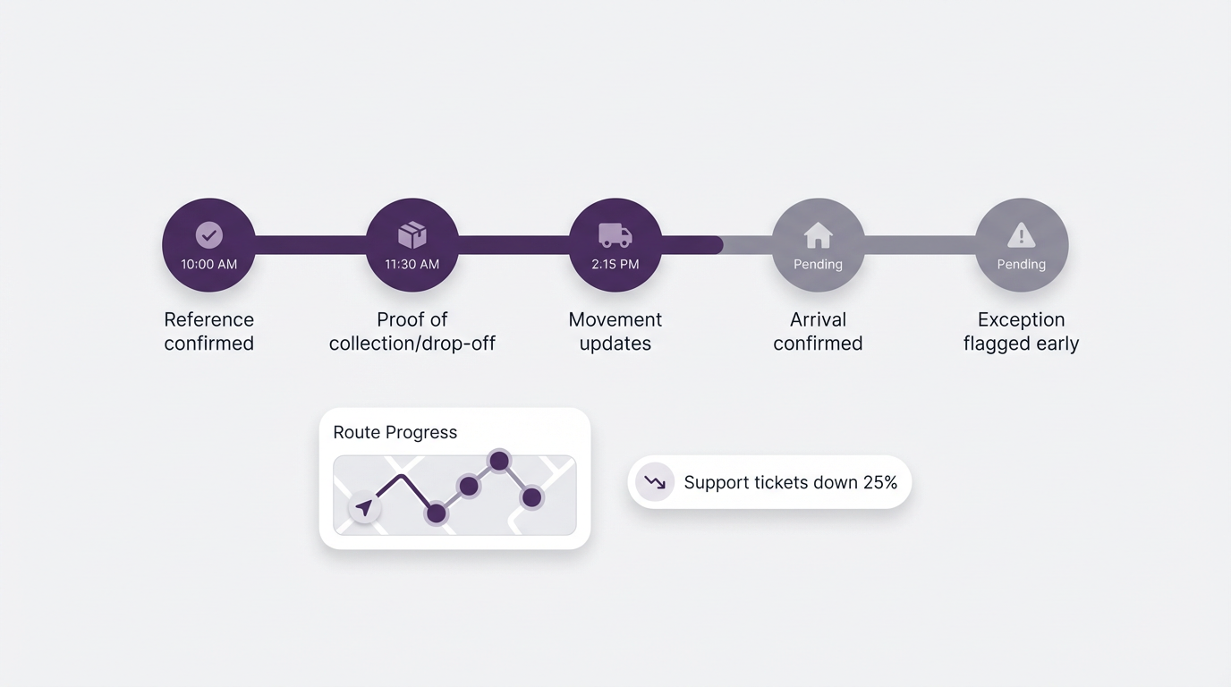 image shows E-Commerce Returns Logistics 